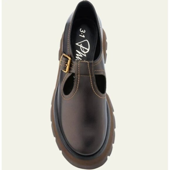 NEW 3.1 Phillip Lim Women's Kate-Lug Sole Mary Jane BLACK SIZE 9/100%AUTHENTIC - Picture 6 of 10